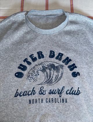 Sudadera Outer Banks Beach & Surf Club Gris