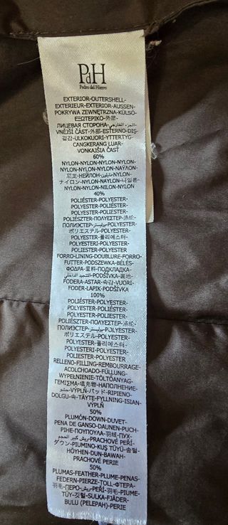 Cazadora acolchada marrón Talla M
