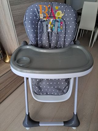 Trona Asalvo gris con estampado infantil