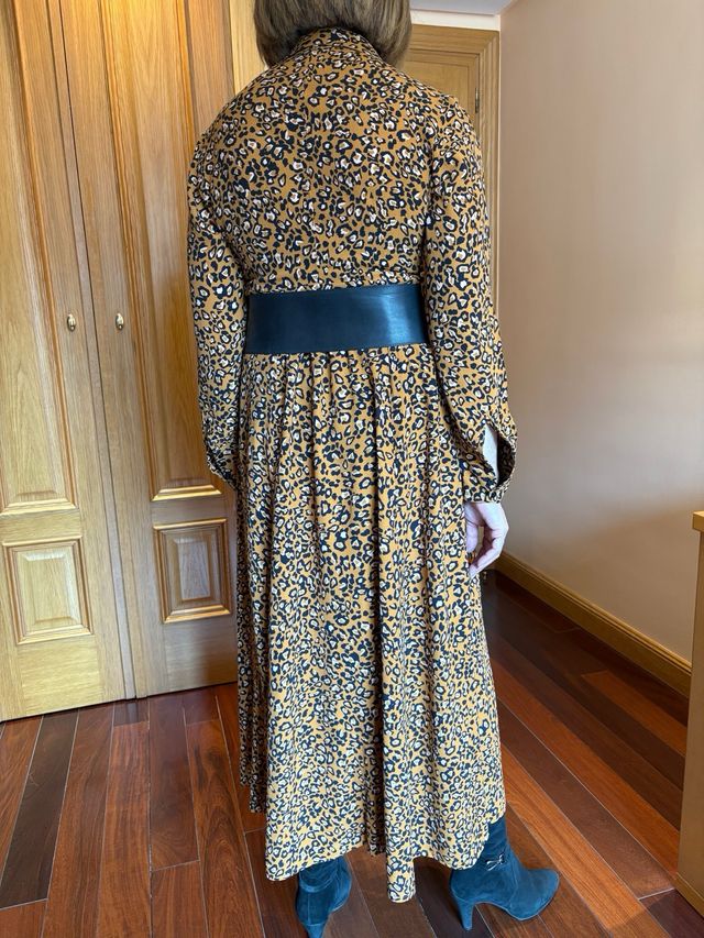 Vestido Tintoretto Animal Print Talla 42