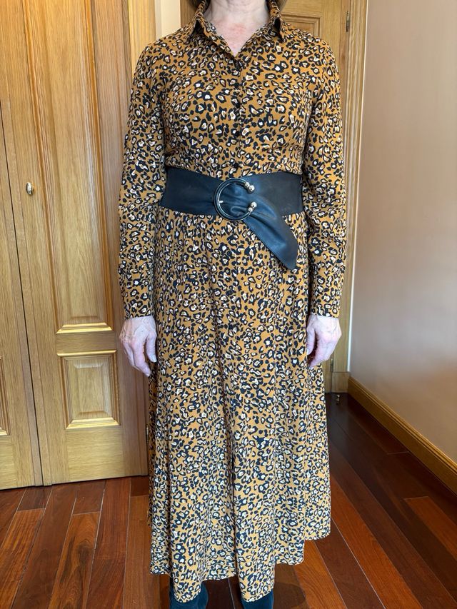 Vestido Tintoretto Animal Print Talla 42