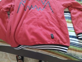 Felpa uomo rossa con stampa