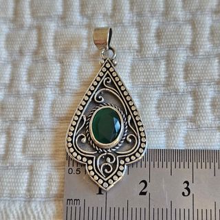 Colgante Plata 925 Esmeralda