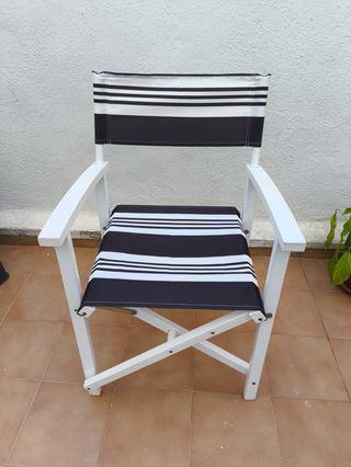 Conjunto Mesa y 4 Sillas Terraza Blancas