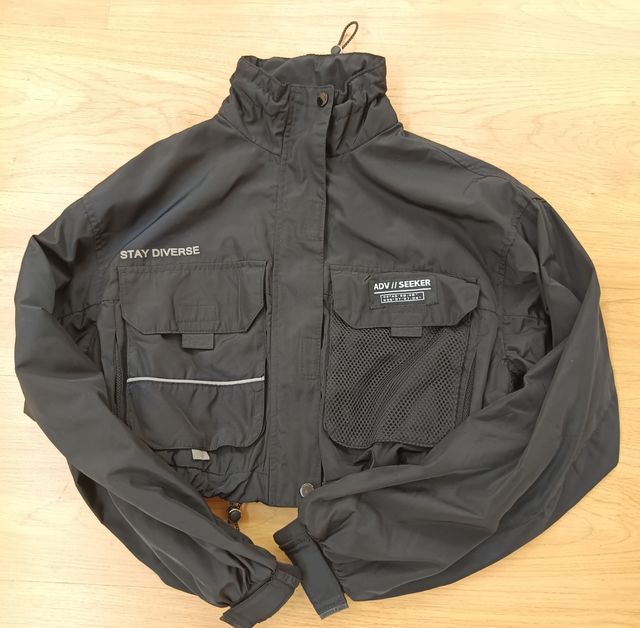 Chaqueta Negra Bershka