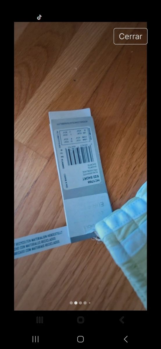 Pantalón corto deportivo Adidas  Talla XS