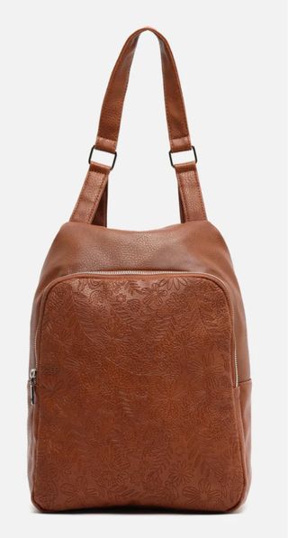 Mochila Misako Marrón Estampada