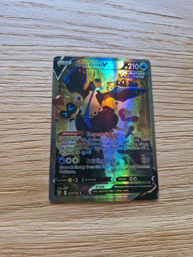 Empoleon V Rapid Strike 146/163 Carta Pokémon