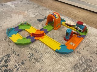 Set de vías y túnel para coches