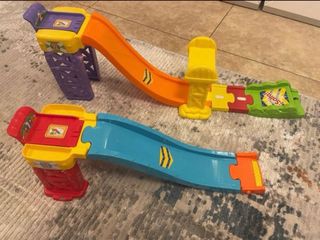 Set de vías y túnel para coches