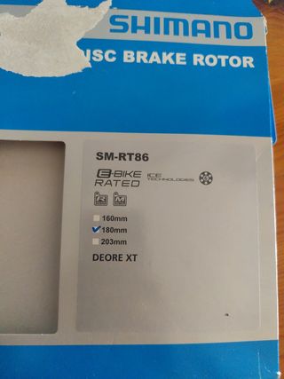 Shimano SM-RT86 Disco Freno 180mm