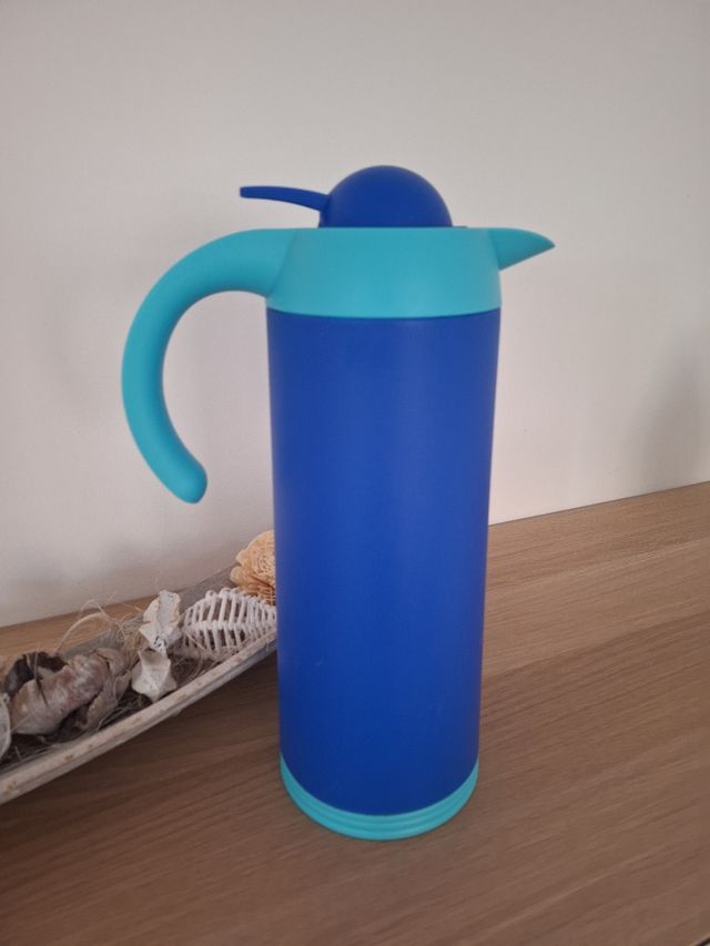 Termo azul y turquesa