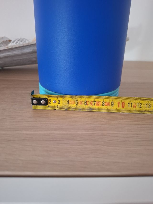 Termo azul y turquesa