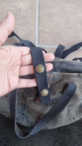 Borsa a sacco e pelle marrone Campomaggi