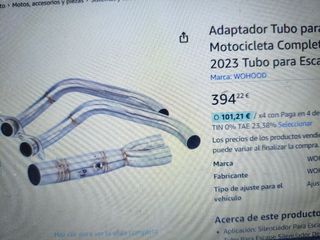 Escape completo MT07 para adaptar silenciador