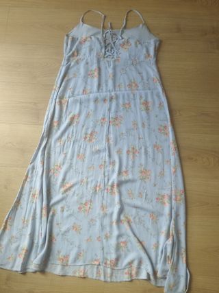Vestido largo floral tirantes