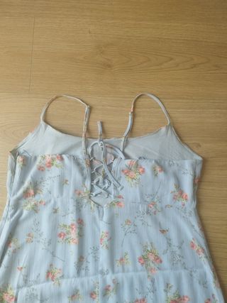 Vestido largo floral tirantes