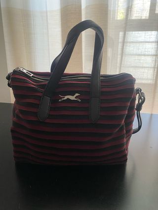 Bolso Bimba y Lola Rayas Rojo y Negro