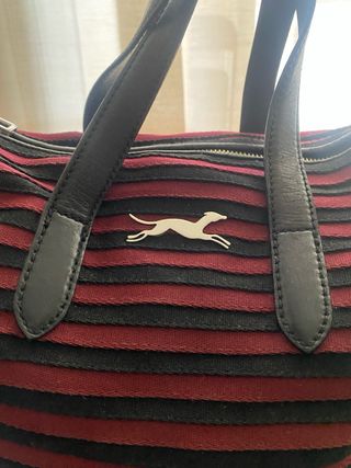 Bolso Bimba y Lola Rayas Rojo y Negro