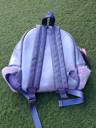 Mochila Frozen Elsa Peluche Lila