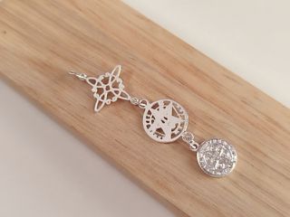 Colgante Triple Protección Plata