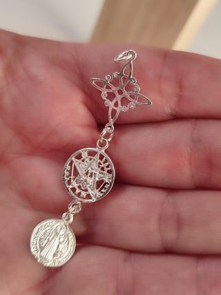 Colgante Triple Protección Plata