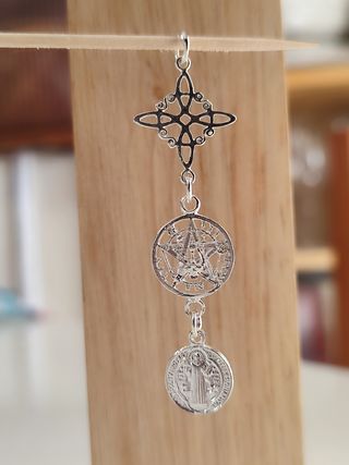 Colgante Triple Protección Plata