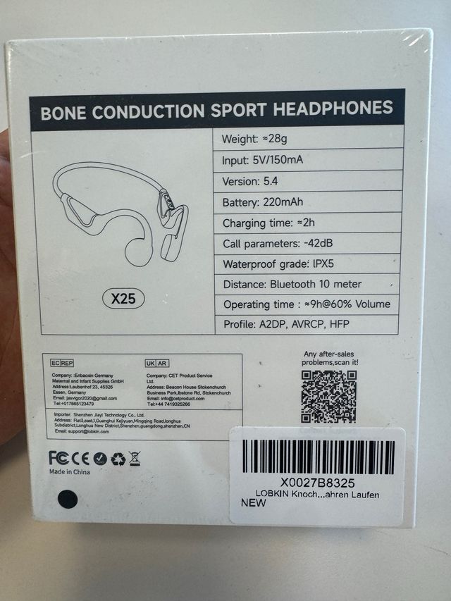 Auriculares LOBKIN X25 Conducción Ósea