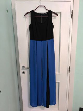 Abito lungo Coconuda nero e blu