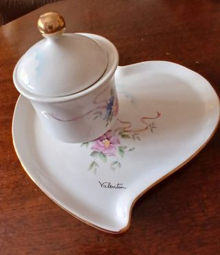 Set Piatto Cuore e Zuccheriera