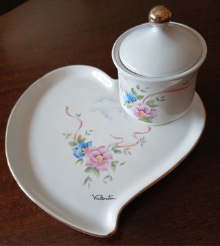 Set Piatto Cuore e Zuccheriera