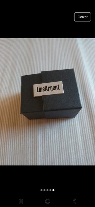 Pendientes Line Argent Morados Plata