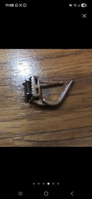 Pendientes Line Argent Morados Plata