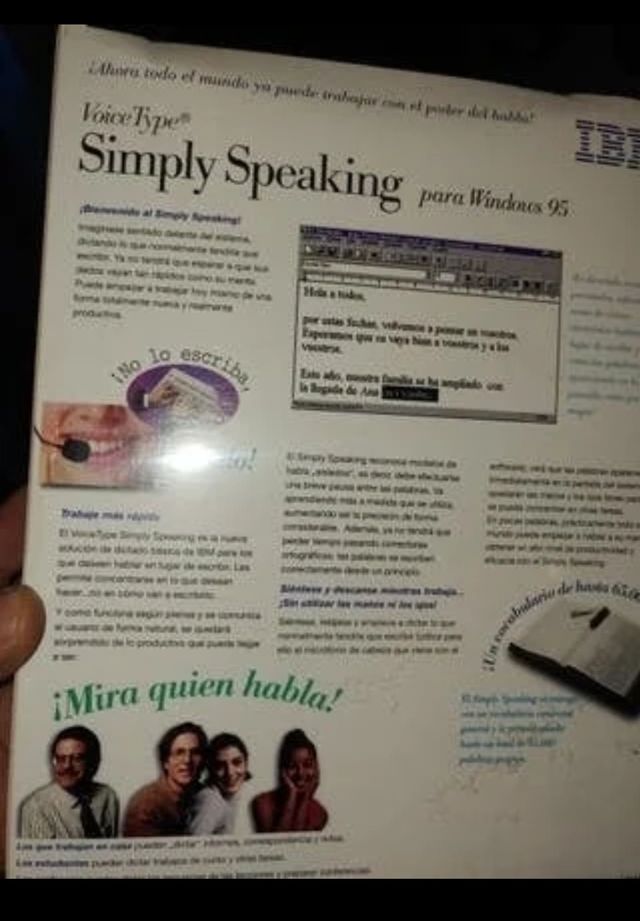 Voice Type Simply Speaking IBM + Micrófono Nuevo