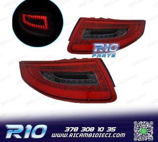 FANALI PER PORSCHE 911 997 04-08 LED ROSSO AFFUMICATO