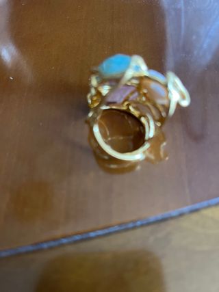 Anillo Perla y Piedras Semipreciosas