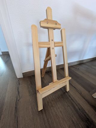 Caballete de madera para pintar