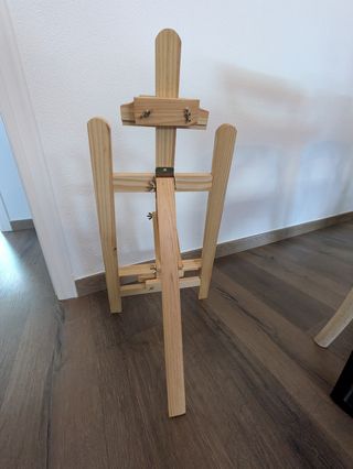 Caballete de madera para pintar