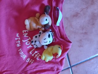 Maglietta bambina con pupazzi