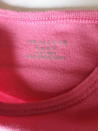 Body rosa bebé niña 9-12 meses