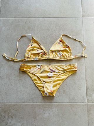 Bikini Roxy Amarillo Estampado Floral