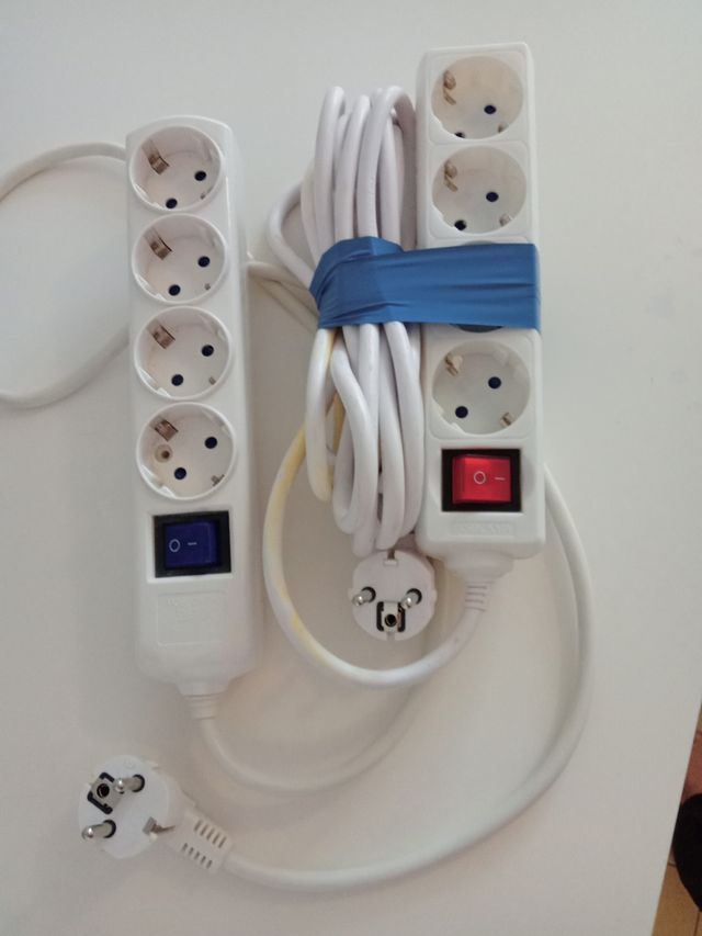 Par de Regletas Eléctricas Usadas