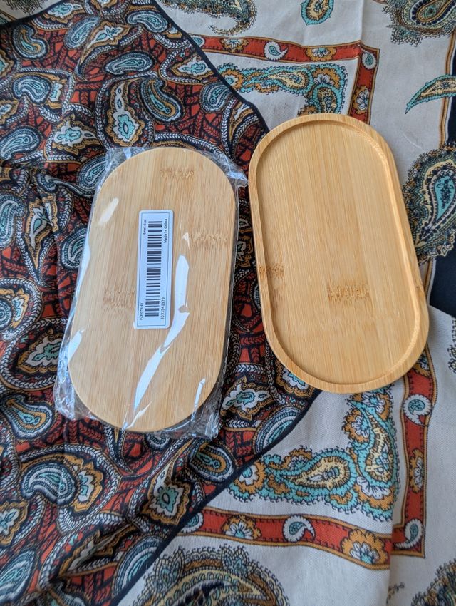 Bandejas de bambú ovaladas