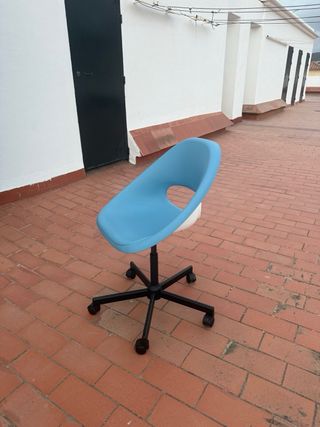 Silla de escritorio infantil azul