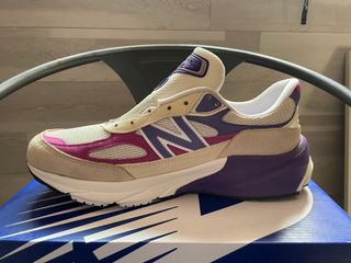 New Balance 990 V6 Beige/Morado - Casi Nuevas