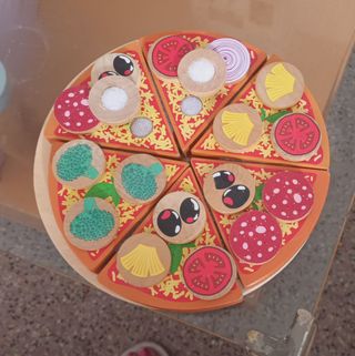 Pizza de Madera para Niños