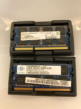 8GB 2x4GB DDR3 SODIMM 1333MHz

Usadas en Mac