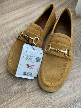 Mocasines MNG Marrones Talla 35 Nuevos a estrenar 