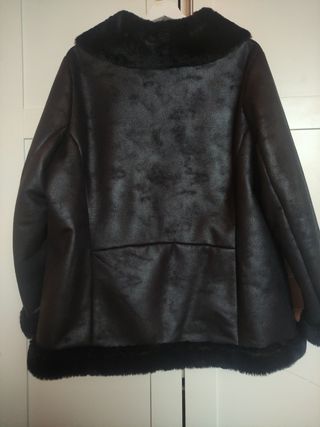 Abrigo Negro Violeta by Mango 