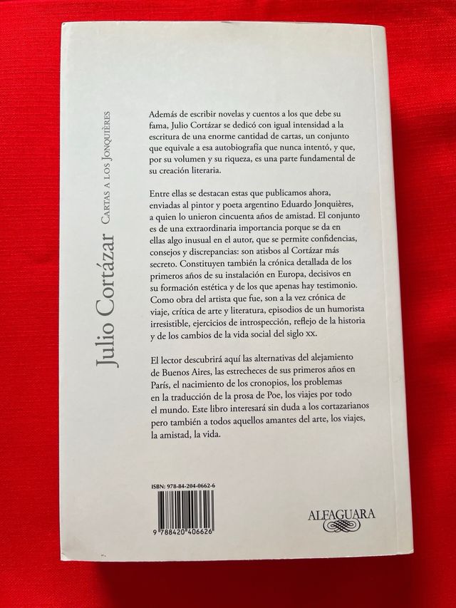 Libro Julio Cortázar - Carta a los Jonquières